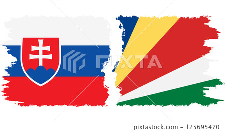 Seychelles and Slovakia grunge flags connection vector Seychelles and Slovakia grunge flags connection vector 125695470
