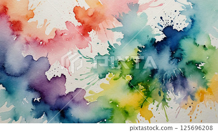 Colorful watercolor texture background 125696208