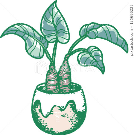 葉子植物的例證 125696223