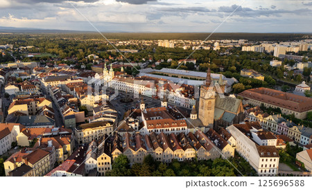 Historic Heart of Hradec Kralove at Sunset Historic Heart of Hradec Kralove at Sunset 125696588