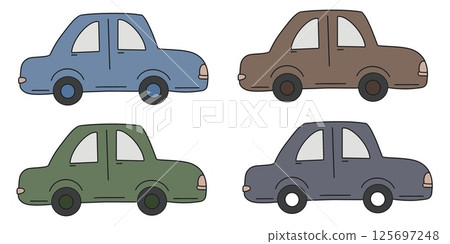 Colorful watercolor car pattern for baby textiles and decor Colorful watercolor car pattern for baby textiles and decor 125697248