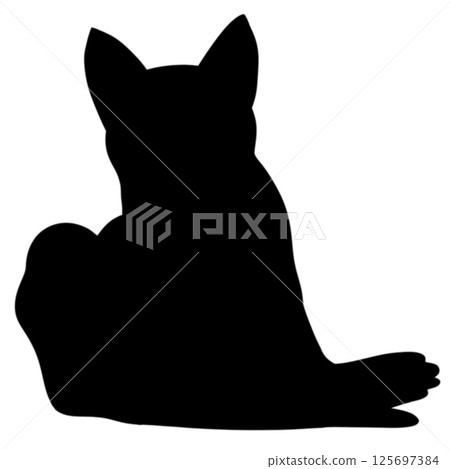 Silhouetted cat design perfect for fabric and wallpaper patterns featuring a seamless repeat style Silhouetted cat design perfect for fabric and wallpaper patterns featuring a seamless repeat style 125697384