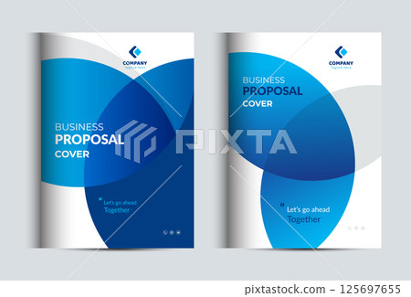 Corporate Business Proposal Cover Design Template Corporate Business Proposal Cover Design Template 125697655