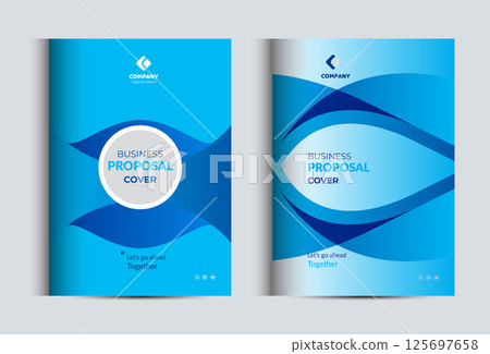 Corporate Business Proposal Cover Design Template Corporate Business Proposal Cover Design Template 125697658