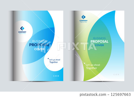 Corporate Business Proposal Cover Design Template Corporate Business Proposal Cover Design Template 125697663