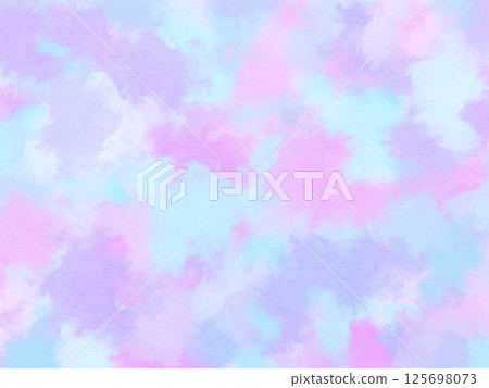粉紅色和藍色模糊水彩背景紋理 125698073