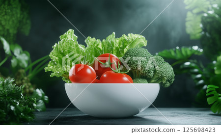 Fresh and Vibrant Vegetable Platter Fresh and Vibrant Vegetable Platter 125698423