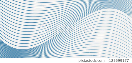 Abstract background with waves lines. Illusion of dynamic transition. Blue lines on a white background. Abstract background with waves lines. Illusion of dynamic transition. Blue lines on a white background. 125699177