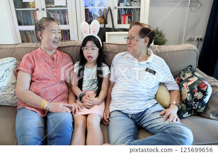 East Asian Family 125699656