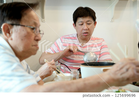 East Asian Family 125699696