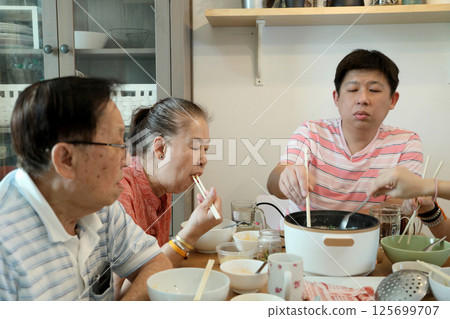 East Asian Family East Asian Family 125699707