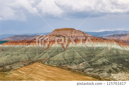 Aerial view of Nallihan rainbow hills Aerial view of Nallihan rainbow hills 125701817