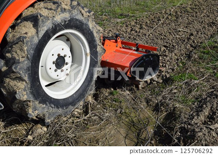 Agricultural machinery tractor Agricultural machinery tractor 125706292