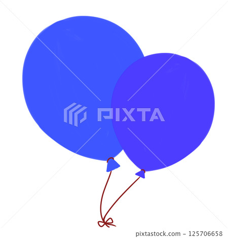 Blue balloons 125706658