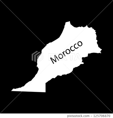 morocco map icon design morocco map icon design 125706870