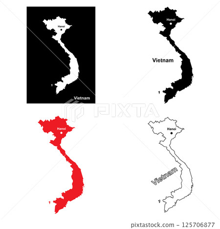 Vietnam map design 125706877