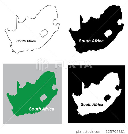 South Africa map design 125706881