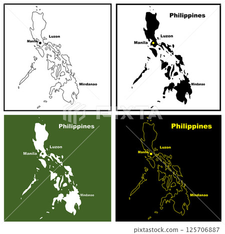 Philippines map  design 125706887