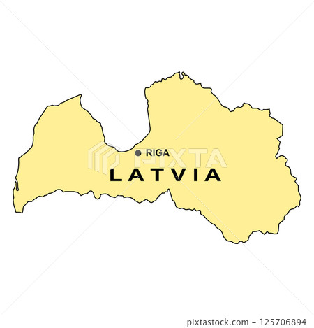 Latvia map icon design Latvia map icon design 125706894