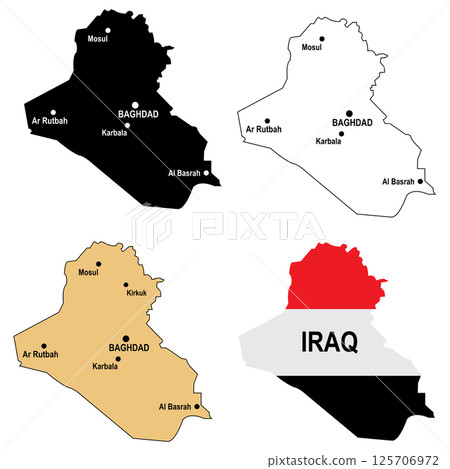 Map of iraq Map of iraq 125706972