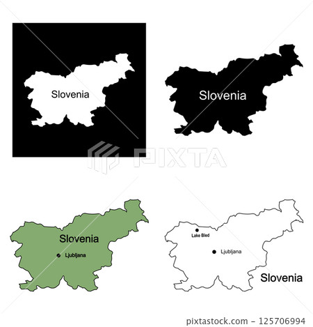 Slovenia country map 125706994