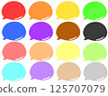 Colorful round speech bubbles 125707079