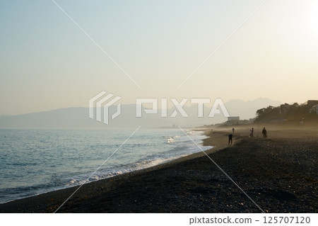 coast, sunset, beach 125707120