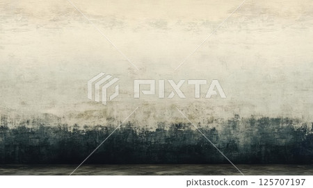 Empty Room Shows Weathered Wall with Texture and Gradient Background for Copy Space 125707197
