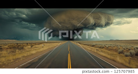 road in the desert 125707985