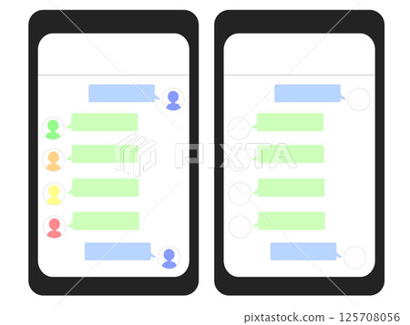 Group chat bubbles 125708056