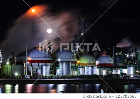 工廠夜景 125708565