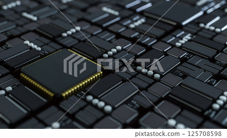 The Mother board for Technology concept 3d Rendering. The Mother board for Technology concept 3d Rendering. 125708598