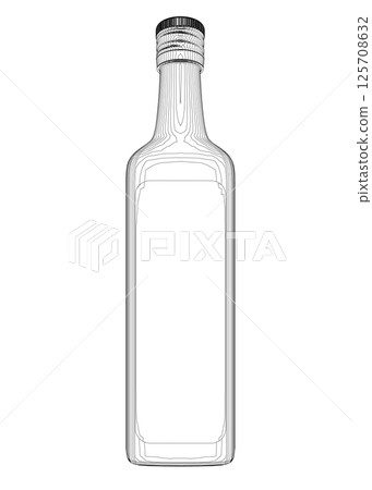 Bottle outline icon isolated on white background. Vector illustration. Bottle of red wine icon in outline style isolated on white background. Wine production symbol stock vector illustration. Bottle outline icon isolated on white background. Vector illustration. Bottle of red wine icon in outline style isolated on white background. Wine production symbol stock vector illustration. 125708632
