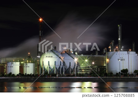 工廠夜景 125708885