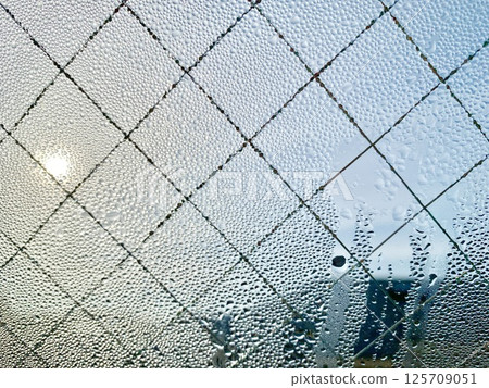 庫存照片: 水滴的圖像在窗戶的 125709051