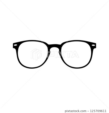 Glasses Logo Vector Image Graphic 125709611