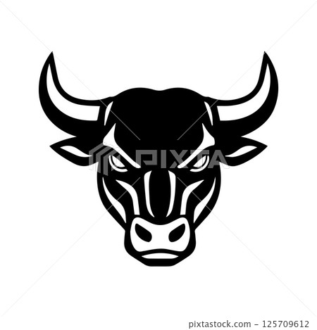 Bull Logo Vector Image Graphic Bull Logo Vector Image Graphic 125709612