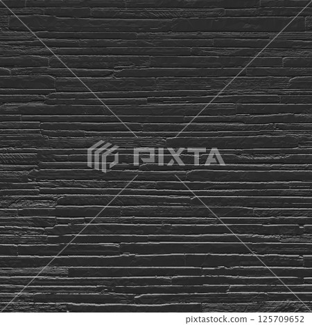 Polygonal wall brick background. Rustic blocks template. Black wall brick background. Rustic blocks texture template. Vector illustration of building block. 3D 125709652