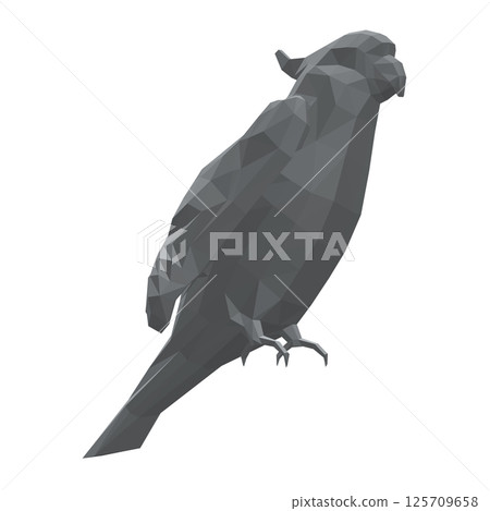 Polygonal Animals parrot icon. Vector stock illustration. Parrot macaw vector icon. Wild bird illustration. Polygonal Animals parrot icon. Vector stock illustration. Parrot macaw vector icon. Wild bird illustration. 125709658
