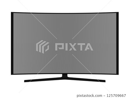 TV polygonal model vector illustration. Icon for design. 3D. 125709667