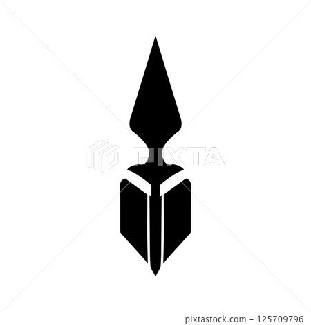 Spear Logo Vector Template Graphic Spear Logo Vector Template Graphic 125709796