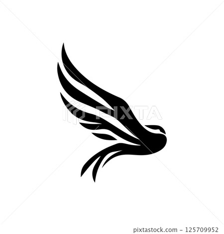 Wing logo and symbol illustration 125709952
