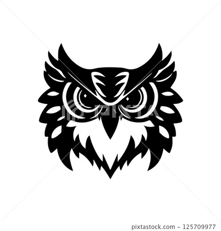 Owl logo and symbol illustration Owl logo and symbol illustration 125709977