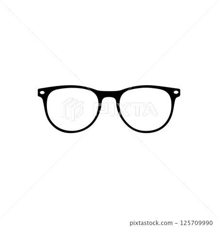 Glasses logo and symbol illustration 125709990