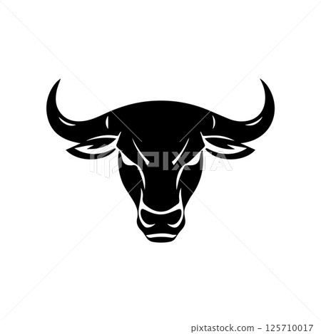 Bull head logo and symbol illustration Bull head logo and symbol illustration 125710017