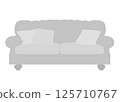 Sofa silhouette vector illustration. Couch sofa furniture silhouette vector on a white background 125710767