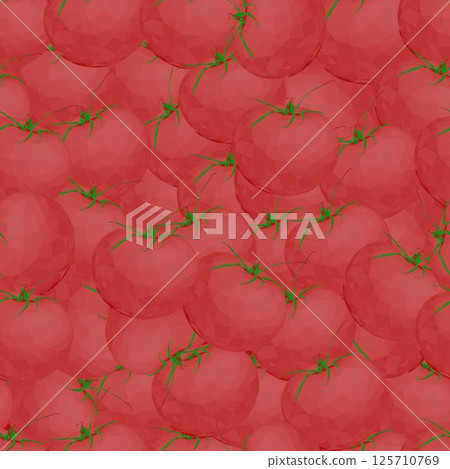 Seamless pattern with tomatoes. Vector color illustration. Vegetable texture for wallpaper, design of sites and your design 125710769