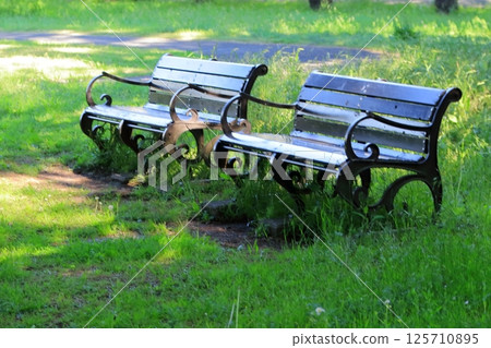 Park bench 125710895