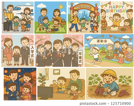 家庭年度活動 家庭年度活動 125710900