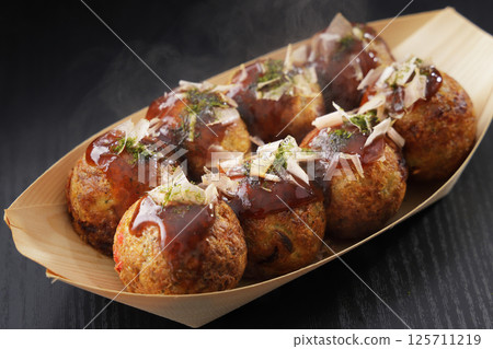 Steaming takoyaki Steaming takoyaki 125711219
